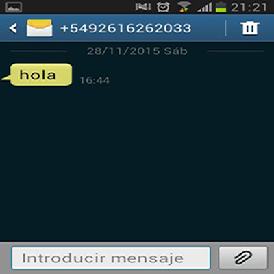Alertan sobre la recepción de mensajes de texto con la característica 0261