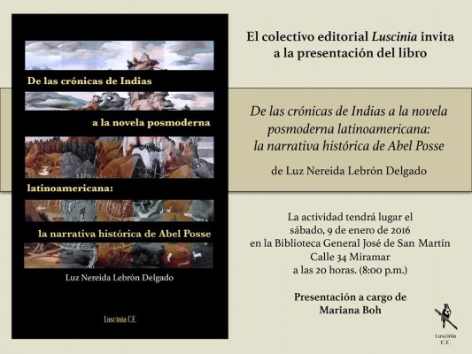 Miramar: Presentación del libro de la escritora Luz Nereida