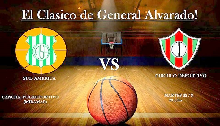 Sud América- Círculo Deportivo, un clásico del básquet alvaradense
