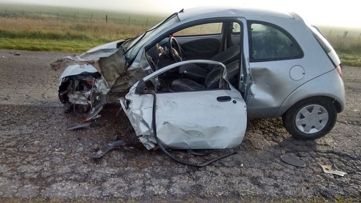 Choque frontal en el acceso a Mechongué, a metros de la ruta 88