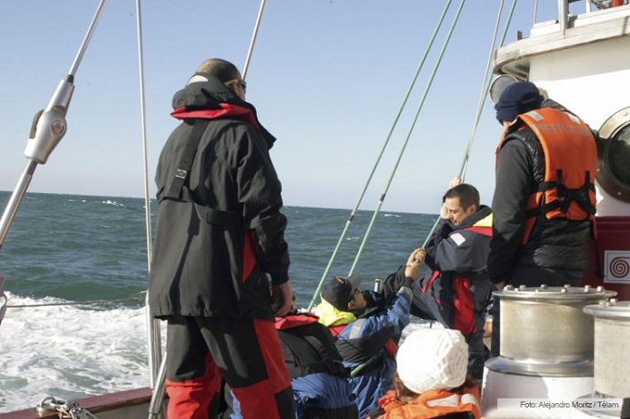 La Prefectura y el Inidep realizaron la cuarta campaña de investigación oceanográfica conjunta, a la altura de Miramar