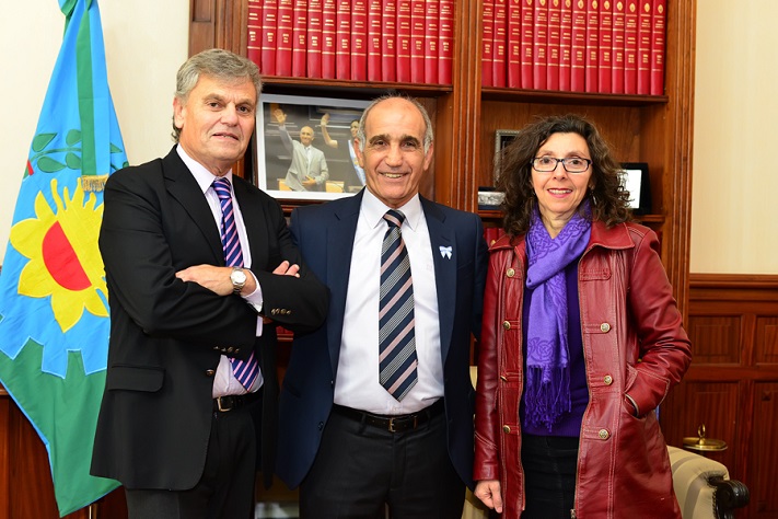 Salvador recibió a Honores y a la Defensora de Montevideo