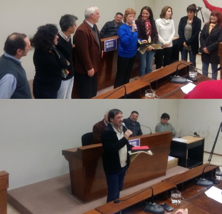 HCD Gral. Alvarado: Reconocimiento a Mauro Spadari, y Monica Aramendi