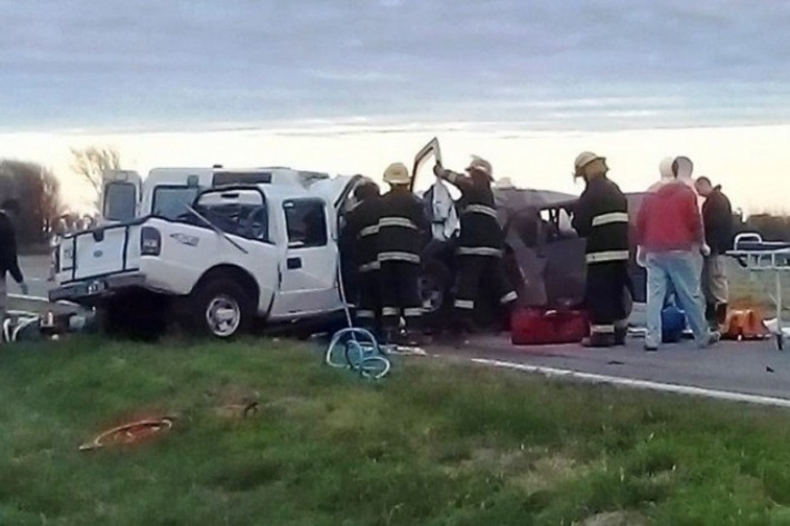 Tres muertos tras choque en Ruta 188: uno de los vehículos que protagonizó el accidente es de Mar del Plata