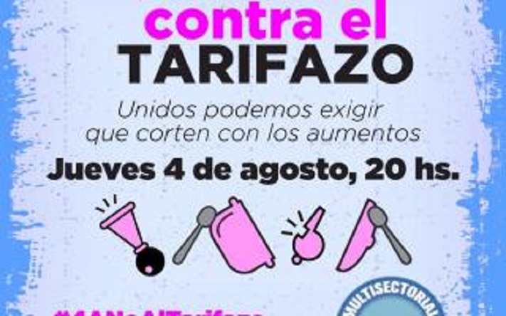 Tarifazos: Organizan nuevo ruidazo contra Macri para el 4 de agosto
