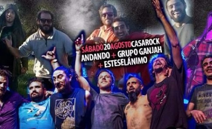 Grupo Ganjah, Andando Descalzo y Esteselánimo juntos en Casa Rock de Mar del Plata
