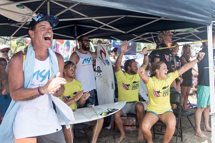El equipo argentino de surf hizo historia en Costa Rica, con la miramarense Lucía Indurain