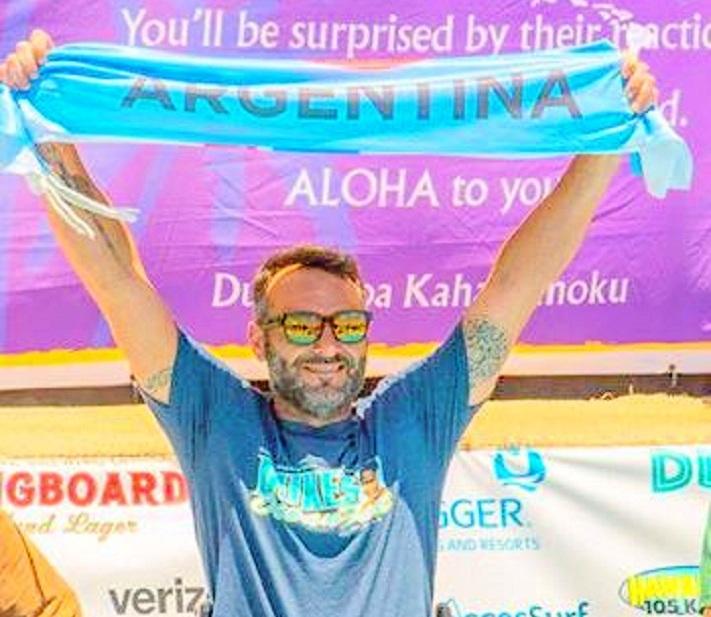 Surf Adpatado: el miramarense Nicolás Gallegos tercero en Hawai