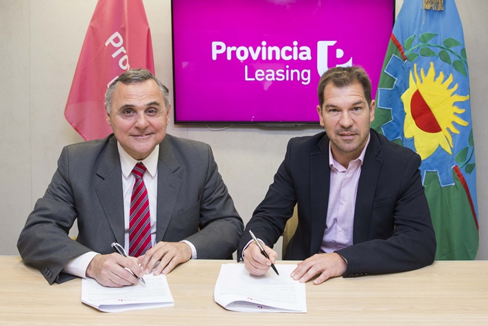 El Intendente Municipal, Germán Di Cesare firmó con el Provincia Leasing