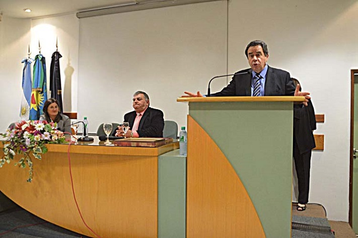 “Miramar es realmente una ciudad esplendorosa”, dijo el presidente del Colegio de Martilleros de Mar del Plata, Miguel Angel Donsini