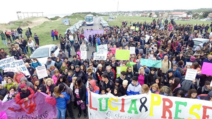 Gran convocatoria en Playa Serena para pedir justicia por la muerte de Lucía