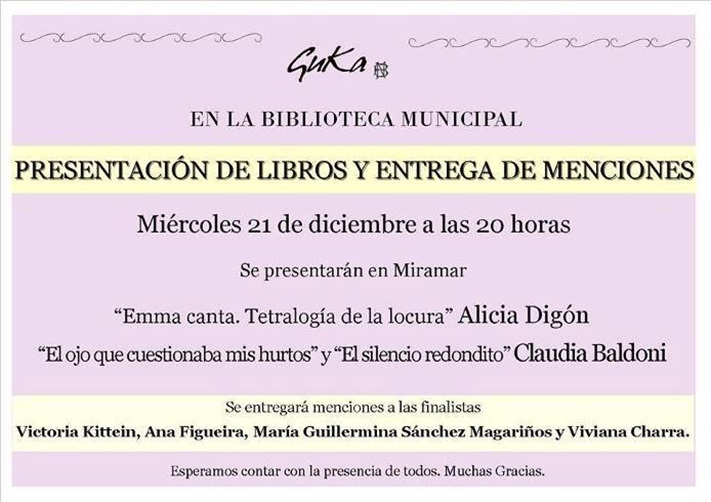 Miramar: Presentación de Libros y Entrega de Menciones