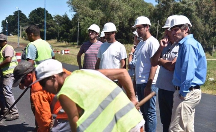 El Diputado Nacional, Manuel Mosca, recorrió la obra de la Ruta 88