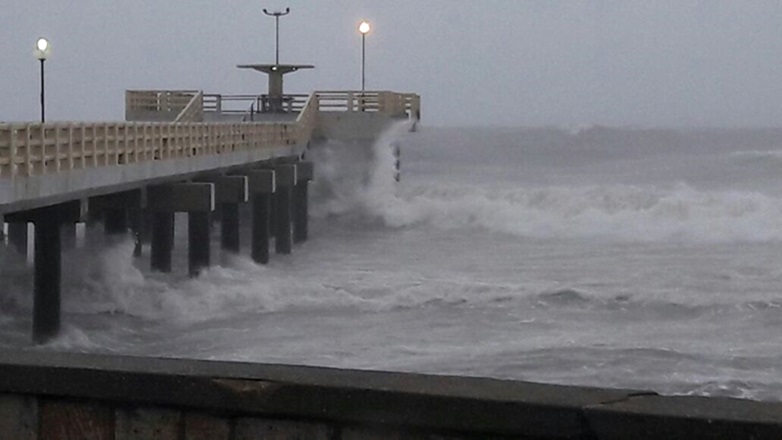 Miramar y la zona sigue bajo los efectos del temporal. Las Clases suspendidas
