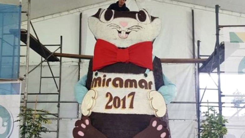 Se rompió el Conejo Gigante de Chocolate en Miramar