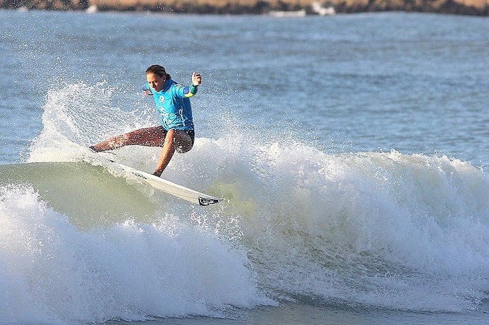 Lucía Indurain en el Rip Curl Pro Argentina