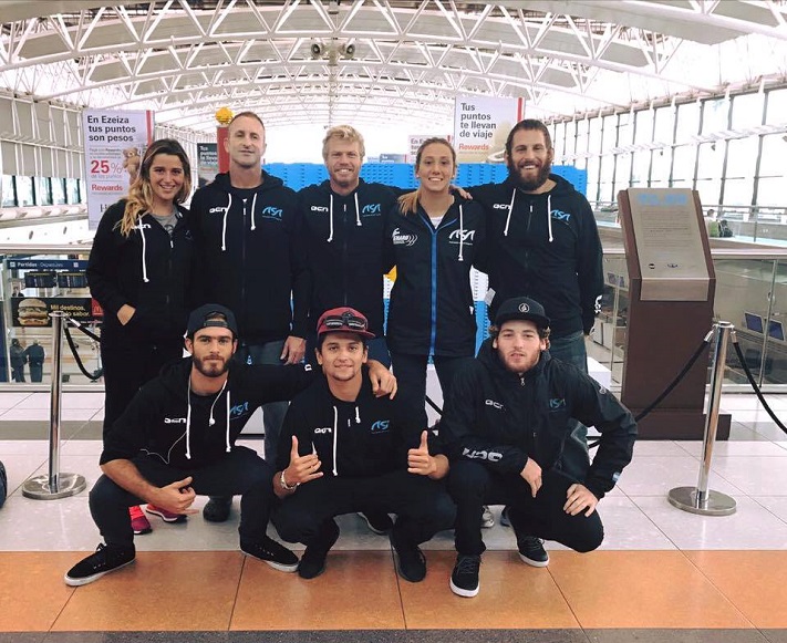 El equipo argentino de surf, con la miramarense Lucía Indurain, partió al mundial de Francia