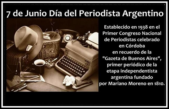 7 de Junio, Día del Periodista