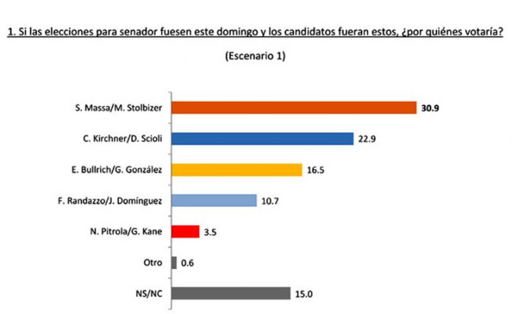 Encuesta preelectoral: Raùl Aragón: “Massa está ganando para senador”