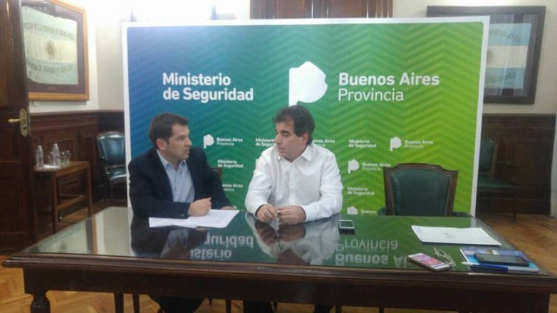 La Plata: el jefe comunal Germán Di Cesare se reunió con el Ministro de Seguridad, C. Ritondo