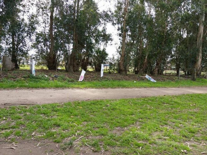 Roturas de carteles: en Otamendi la intolerancia metió la cuchara