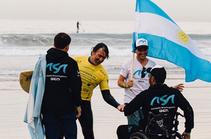 Surf adaptado: Argentina finalizó el mundial entre los mejores 15. Nicolas Gallegos tuvo una destacada actuación