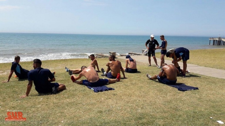 Argentino de Quilmes intensifica su tarea de pretemporada en la ciudad de Miramar