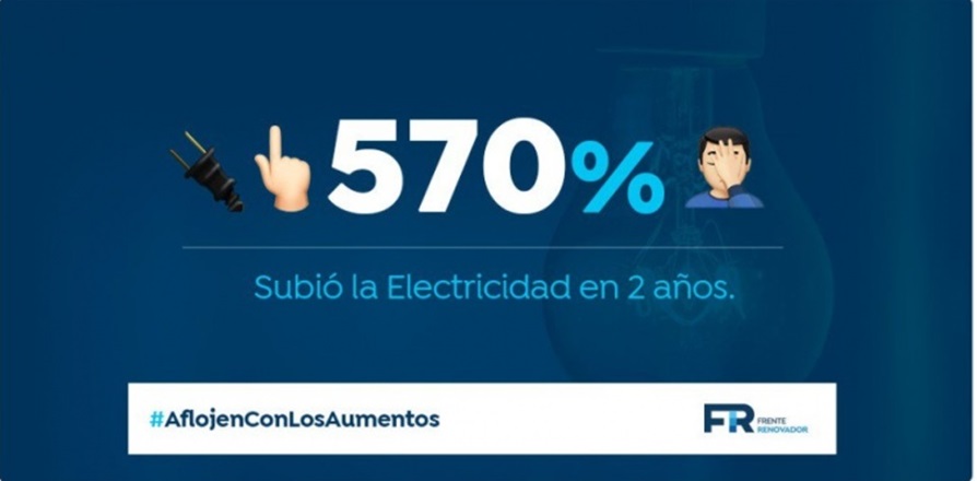 El Frente Renovador se pone al hombro la crítica al tarifazo