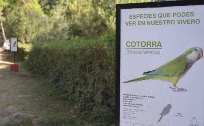 Miramar: instalan diversa cartelería de información en el Vivero Municipal