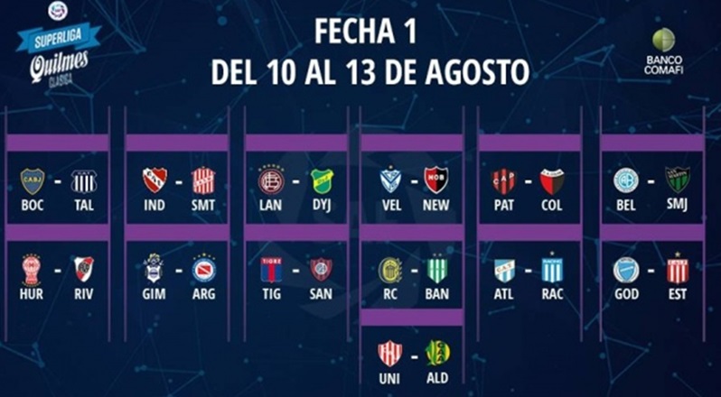 Se presentó el fixture: Conocé cómo será el arranque de la Superliga