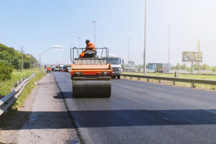 Ruta 2: comenzaron las obras de repavimentación