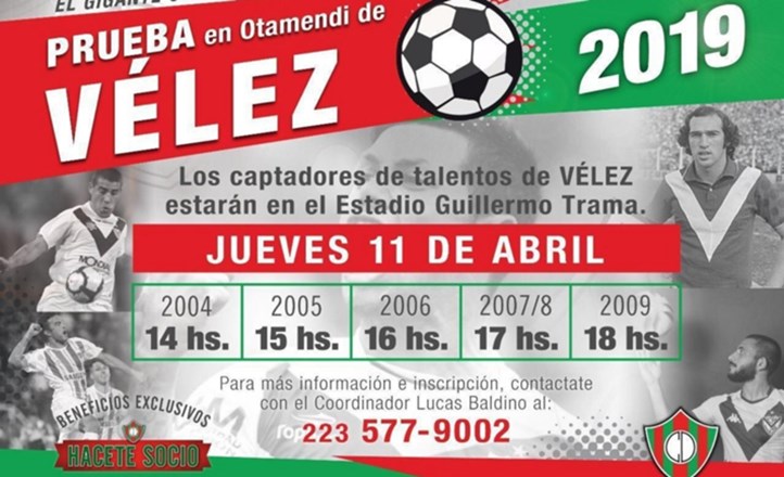 Vélez Sarfield prueba jugadores en Otamendi: la cita será el jueves 11 de abril