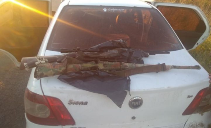 Los pararon camino a la Polola: tenían armas largas, municiones, cuchillos y un reflector