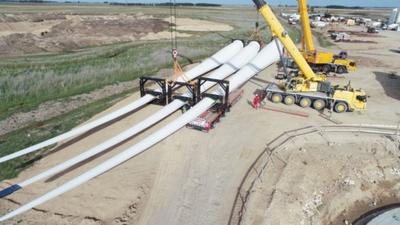 Mechongué: así se construye el parque eólico “Vientos de Miramar”