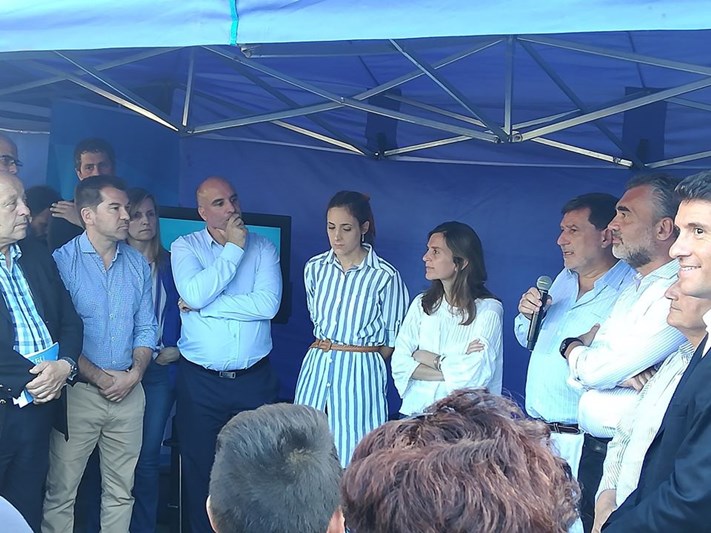 Vanoli inauguró el Operativo de Verano de ANSES en Mar del Plata.