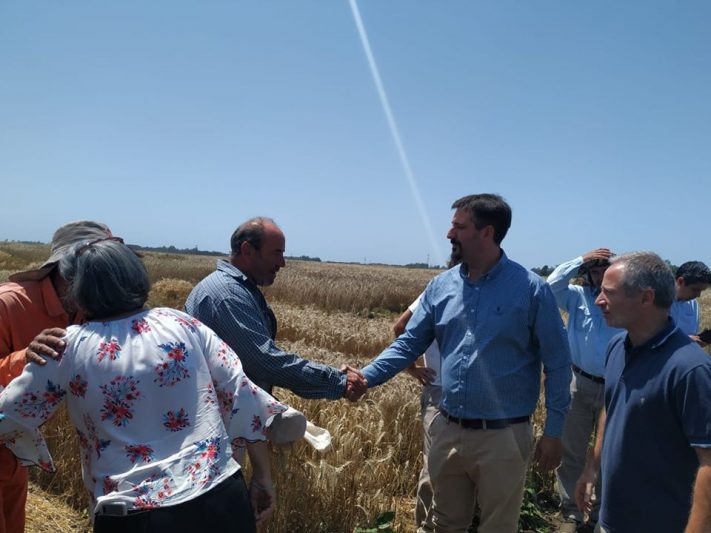 Miramar: El Ministro de Desarrollo Agropecuario de la Provincia de Buenos Aires visitó la Chacra Experimental.