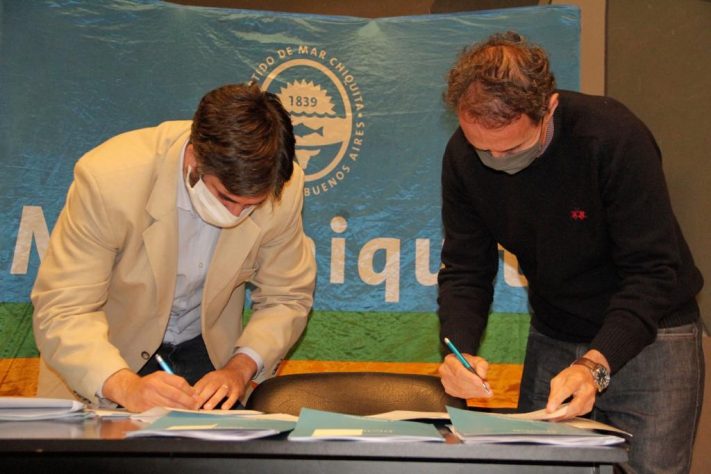 El Intendente Municipal, S. Ianantuony firmó un convenio con Obras Públicas