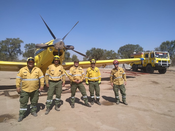 Regresaron bomberos miramarenses que combatieron incendios en Córdoba