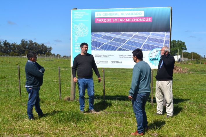 General Alvarado: comenzó la obra para instalar el Parque Solar en Mechongué