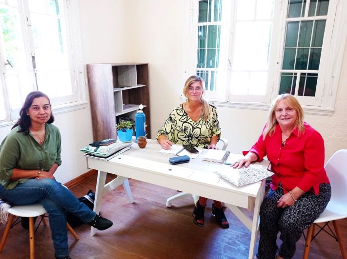 Miramar: Eugenia Bove se reunió con Marisa Sáenz.