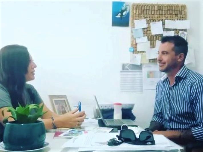 INADI Gral Alvarado: la Referente Eva Mosquera se reunió con el Director de Tercera Edad y Discapacidad Tomás Besteiro.
