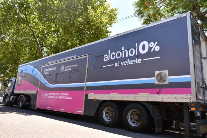 El camión itinerante de la ANSV lleva concientización vial a Miramar