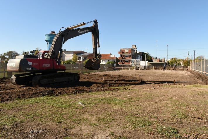 Miramar: comenzó la construcción del CAPS en el barrio La Palma