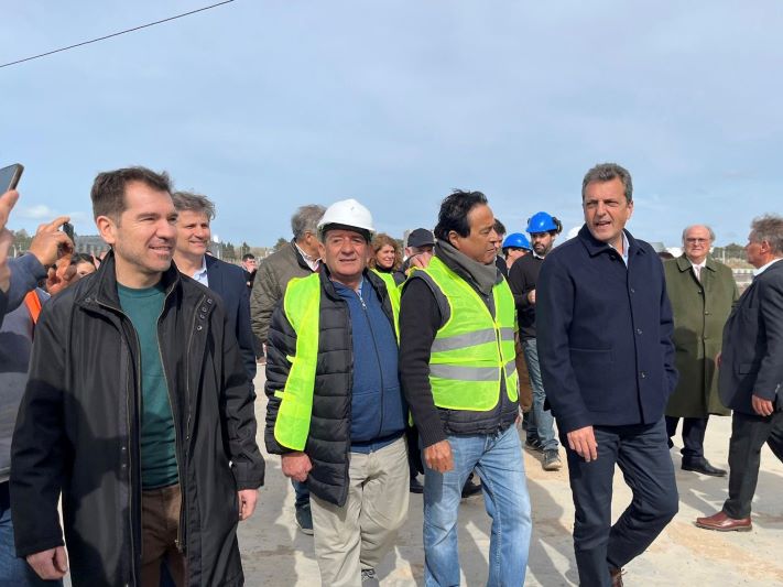 El diputado Germán di Cesare acompañó a Sergio Massa en su recorrida por Mar del Plata