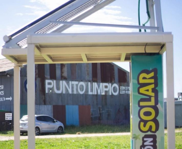 El intendente Ianantuony visitó la nueva estación solar en el “Punto Limpio Miramar”