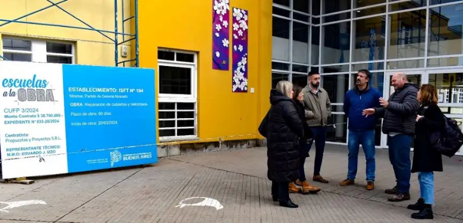 Obras en el ISFT Nro 194 de Miramar