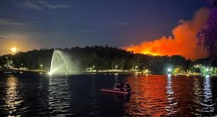 Un incendio forestal se desató en las Sierras de Tandil