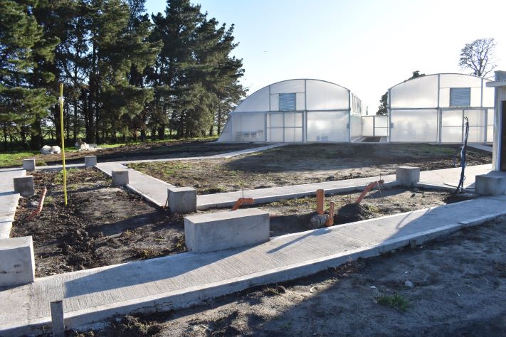 Avanza la construcción de la Biofábrica en la Chacra Experimental de Miramar