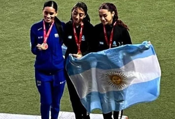 La miramarense Irene Pernía, campeona sudamericana U20 en los 3.000 metros