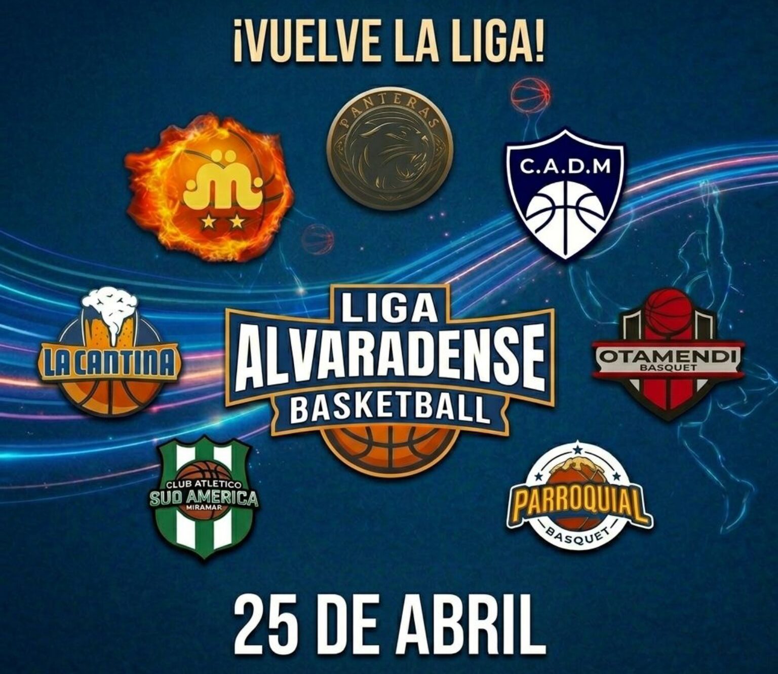 Vuelve el básquet a General Alvarado: arranca la Liga el 25 de abril
